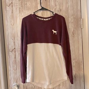 Pink Victoria’s Secret XS oversized long sleeves
